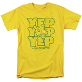 Land Before Time Yep Yep Yep Men's 18/1 Cotton Short-Sleeve T-Shirt
